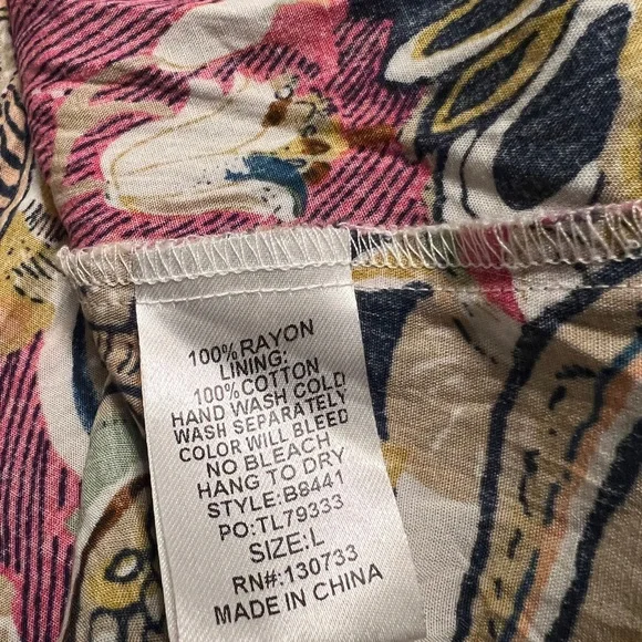 Umgee Tiered Floral Paisley Midi Dress - Picture 8 of 9